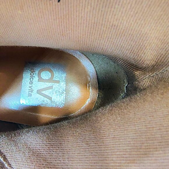 Dolce Vita Sabryna Suede Pointed Toe Ankle Boots | Size 7 | Tan Zip Heels - Picture 10 of 10